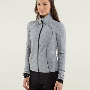 LULULEMON nice asana jacket size 8 herringbone